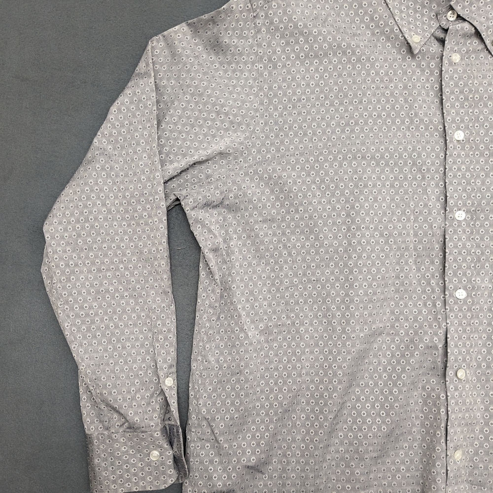 Versace Classic Men's Gray Patterned Button Down … - image 2